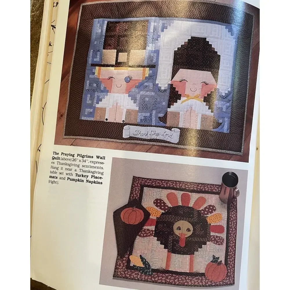 Quilting Patterns That Patchwork Place Holiday Happenings Book‎ Vintage 1987